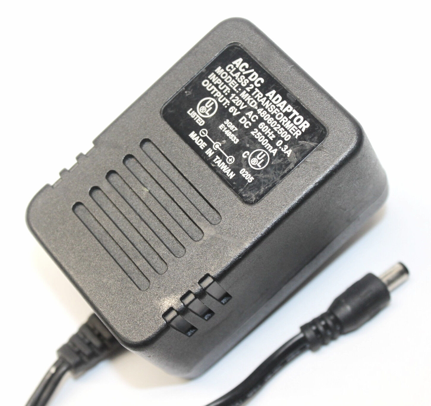 *Brand NEW* MKD-480602500 Class 2 Transformer Output DC 6V 2500mA AC Adapter Power Supply